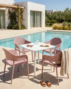 Set di 4 sedie NARINO Rosa