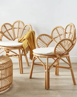 Set di 2 sedie Peacock FLORENTINE II Rattan Naturale