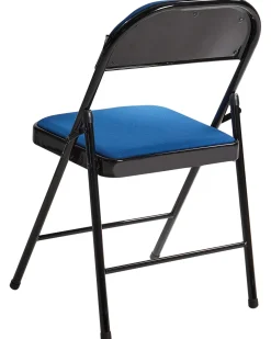 Set di 4 sedie pieghevoli SPARKS Metallo Blu/Nero
