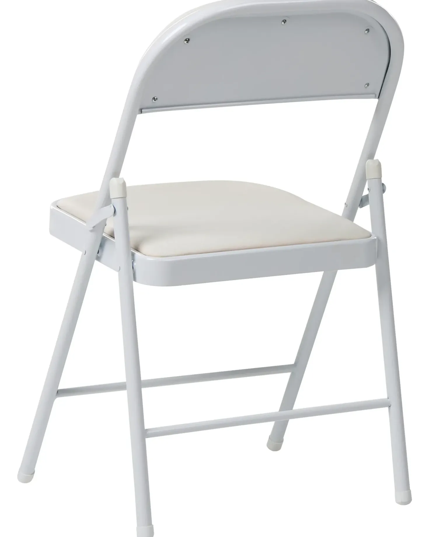Set di 4 sedie pieghevoli SHASTA Metallo Bianco