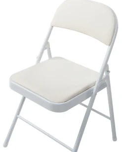 Set di 4 sedie pieghevoli SHASTA Metallo Bianco