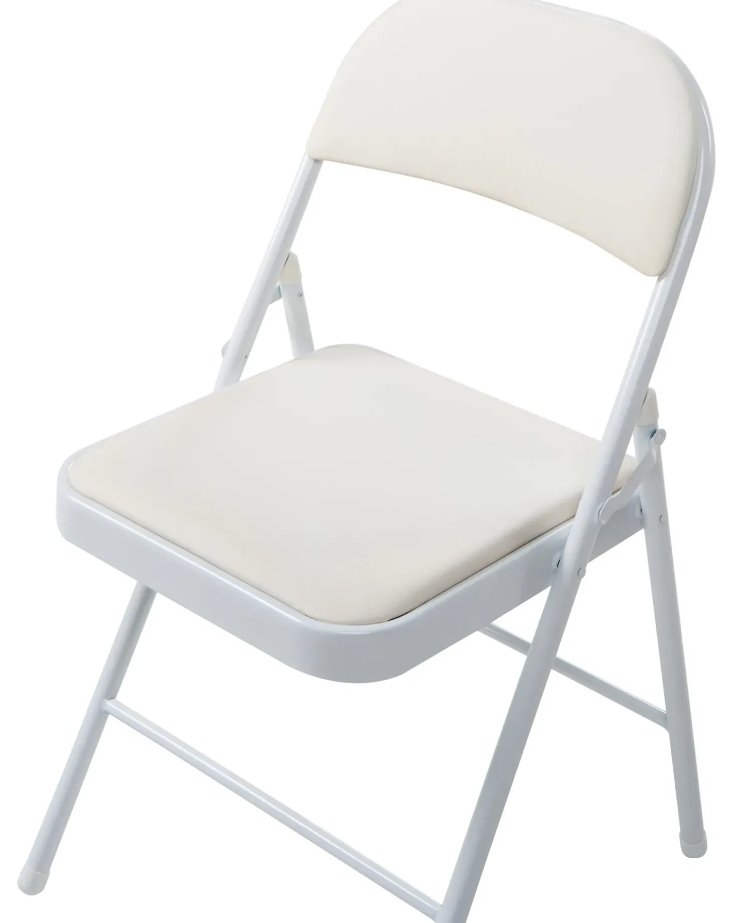 Set di 4 sedie pieghevoli SHASTA Metallo Bianco