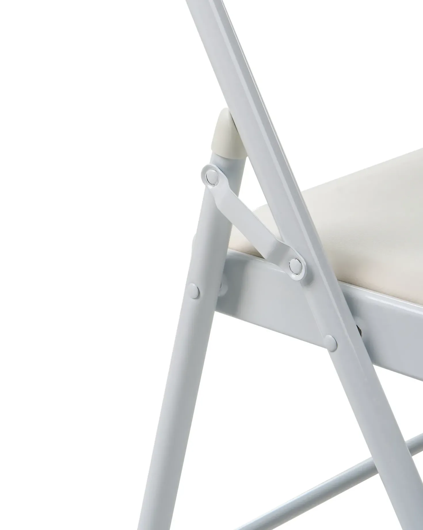 Set di 4 sedie pieghevoli SHASTA Metallo Bianco