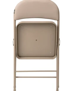 Set di 4 sedie pieghevoli SHASTA Metallo Beige