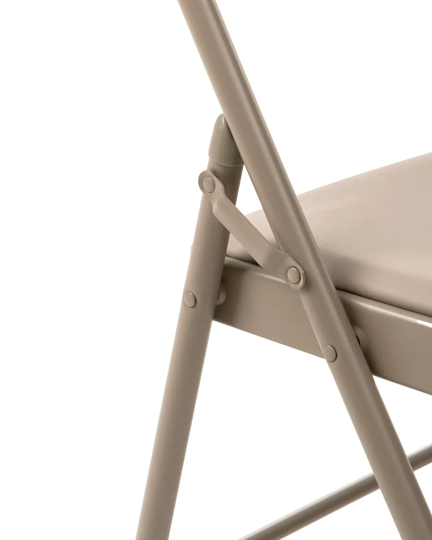 Set di 4 sedie pieghevoli SHASTA Metallo Beige
