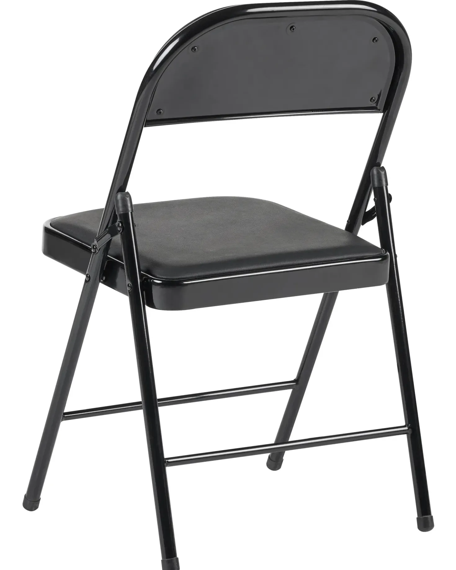 Set di 4 sedie pieghevoli SHASTA Metallo Nero