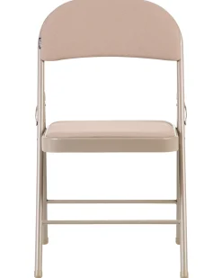 Set di 4 sedie pieghevoli SPARKS Metallo Beige