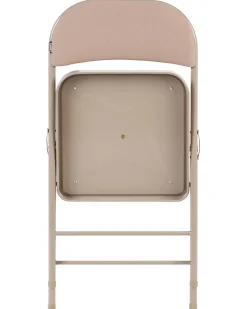 Set di 4 sedie pieghevoli SPARKS Metallo Beige