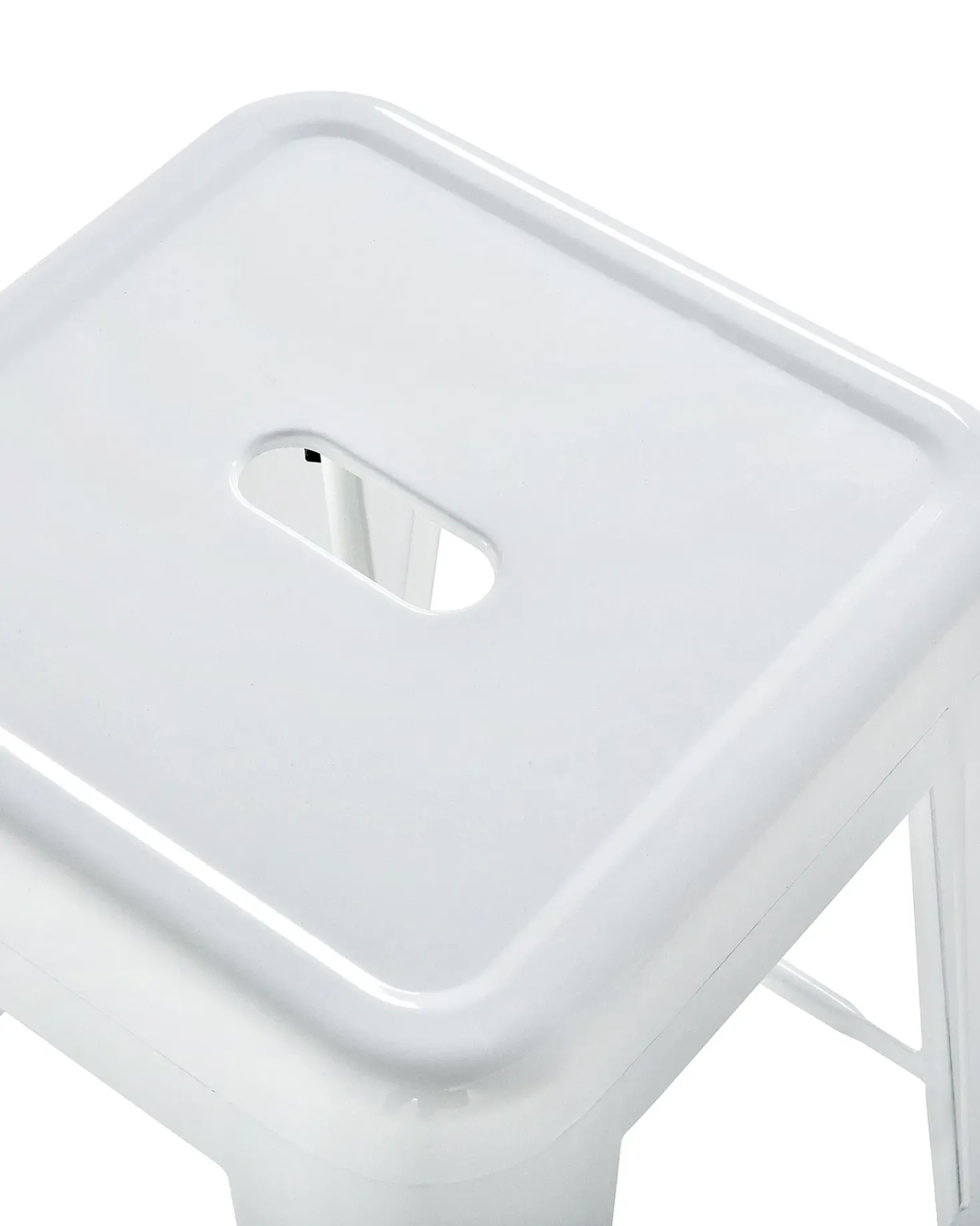 Set di 2 sgabelli da bar CABRILLO Metallo Bianco
