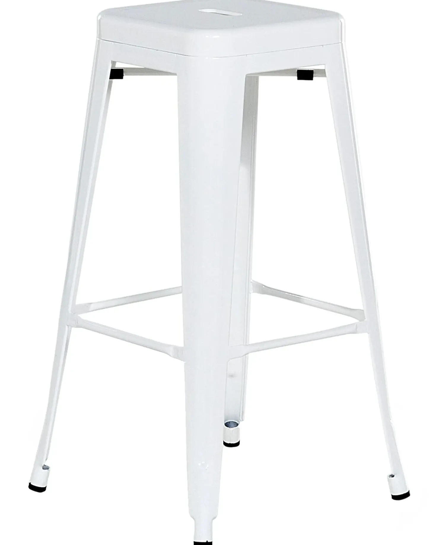 Set di 2 sgabelli da bar CABRILLO Metallo Bianco