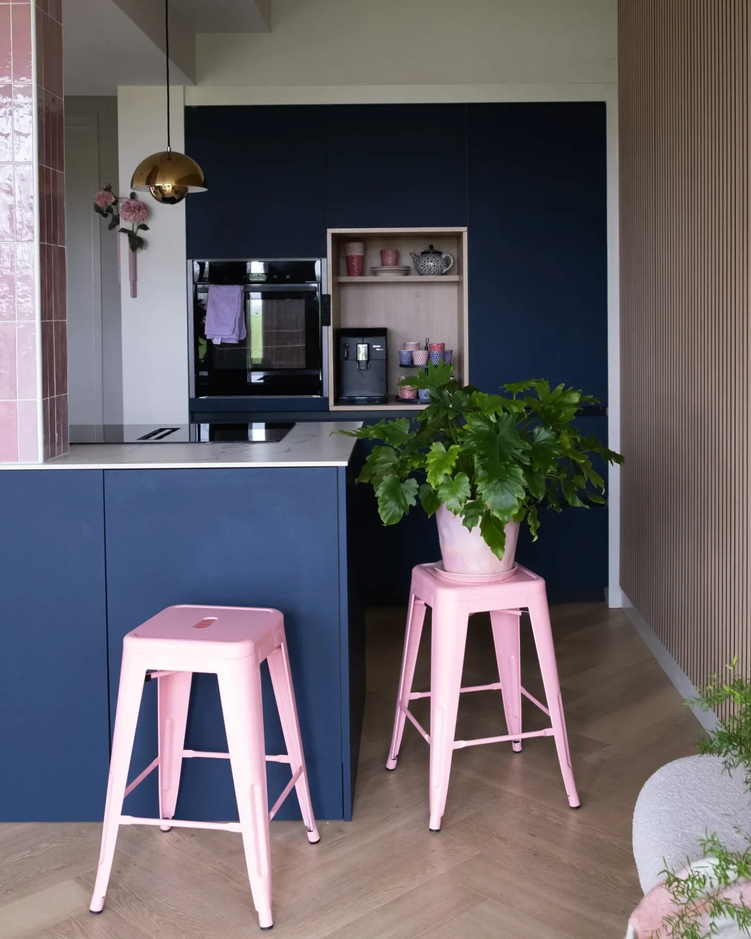 Set di 2 sgabelli da bar CABRILLO Metallo Rosa
