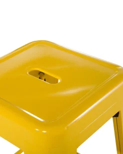 Set di 2 sgabelli da bar CABRILLO Metallo Giallo