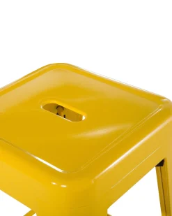 Set di 2 sgabelli da bar CABRILLO Metallo Giallo