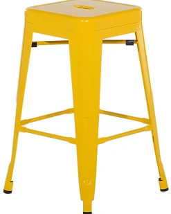 Set di 2 sgabelli da bar CABRILLO Metallo Giallo