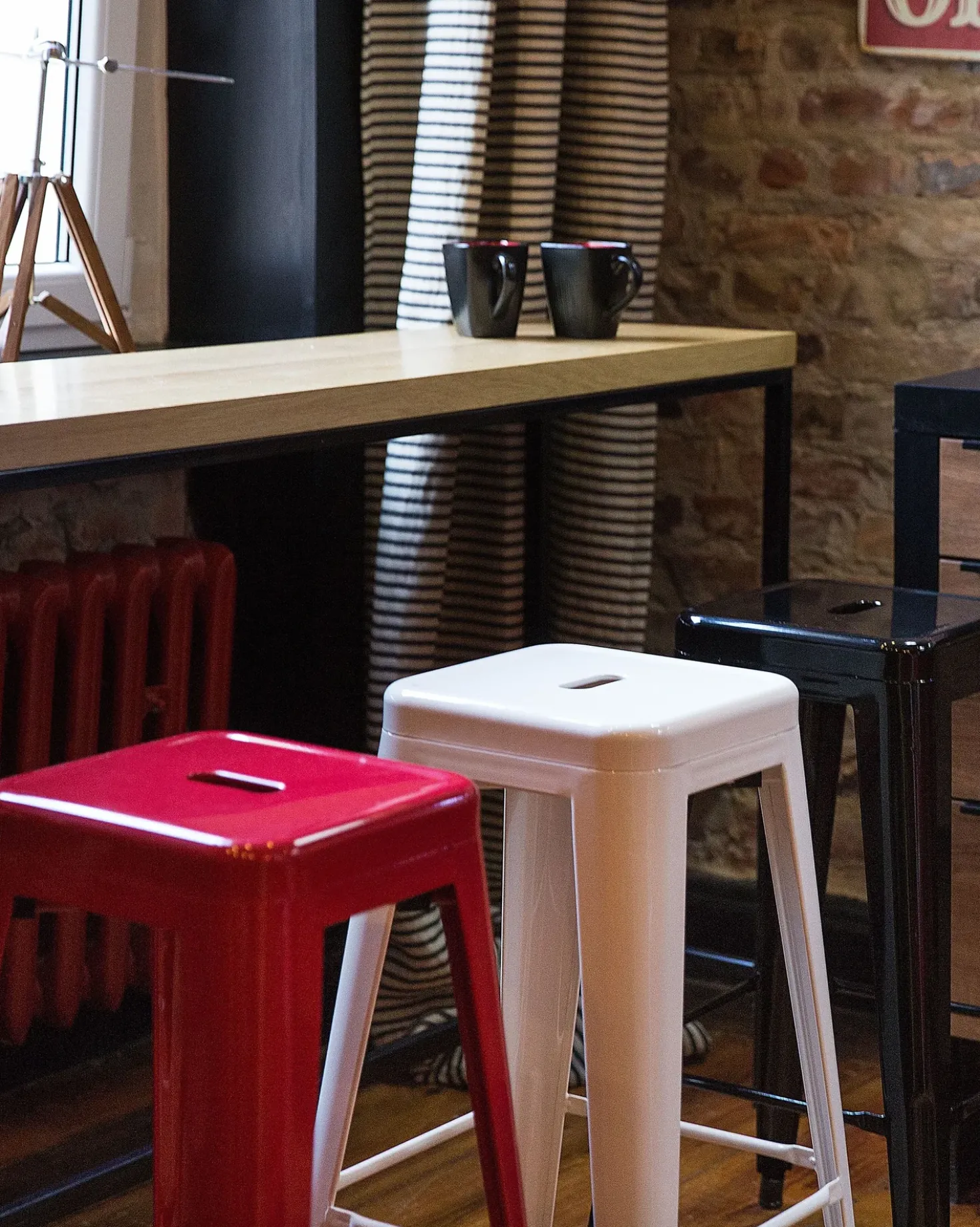 Set di 2 sgabelli da bar CABRILLO Metallo Nero