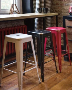 Set di 2 sgabelli da bar CABRILLO Metallo Nero