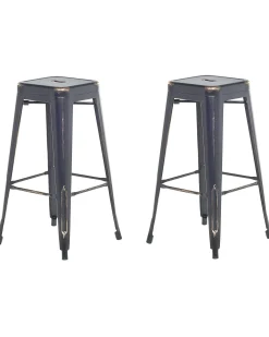 Set di 2 sgabelli da bar CABRILLO Metallo Nero
