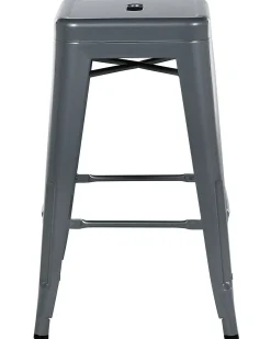 Set di 2 sgabelli da bar CABRILLO Metallo Grigio