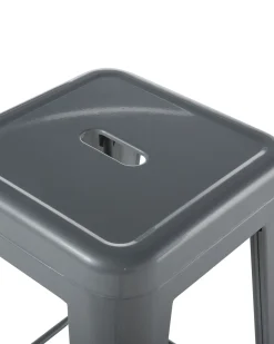 Set di 2 sgabelli da bar CABRILLO Metallo Grigio