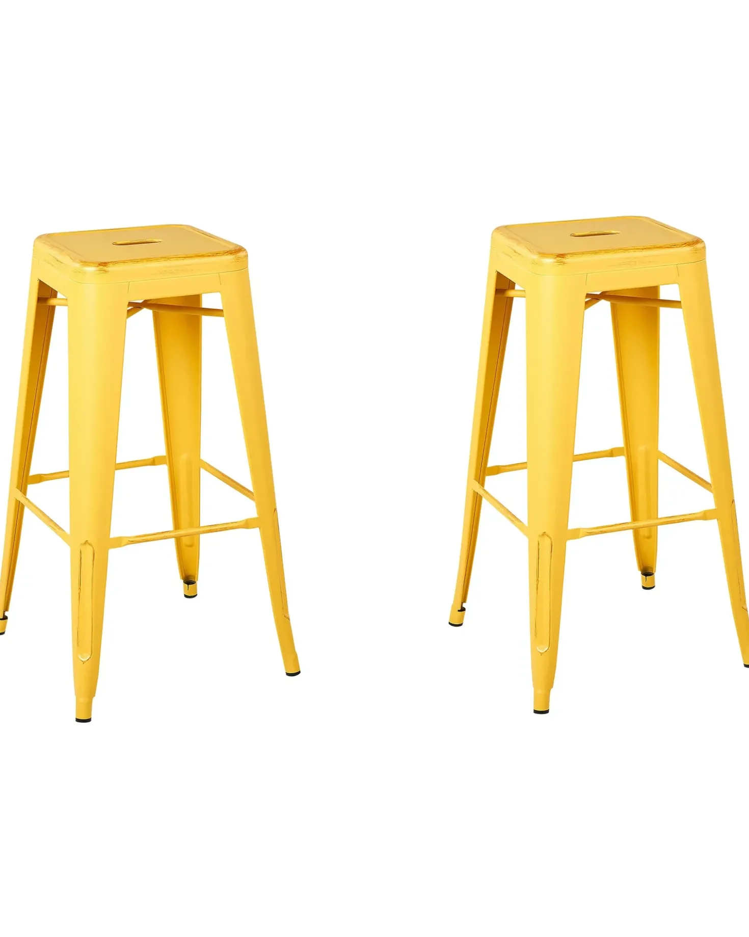 Set di 2 sgabelli da bar CABRILLO Metallo Giallo