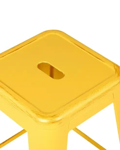 Set di 2 sgabelli da bar CABRILLO Metallo Giallo