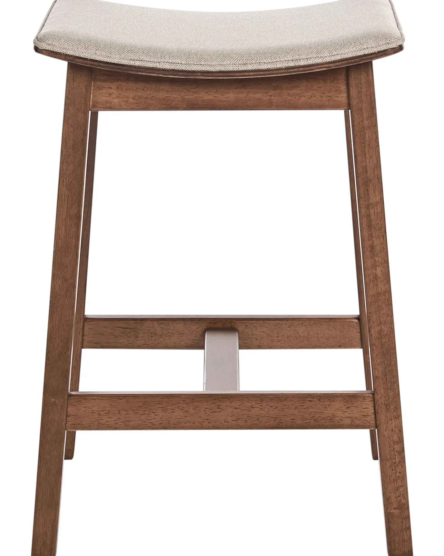 Set di 2 sgabelli da bar DIXON Legno Marrone scuro/Beige