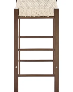 Set di 2 sgabelli da bar EMBRUN Legno Marrone scuro