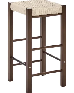 Set di 2 sgabelli da bar EMBRUN Legno Marrone scuro