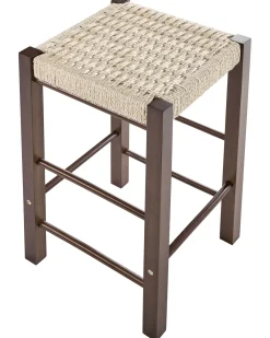 Set di 2 sgabelli da bar EMBRUN Legno Marrone scuro
