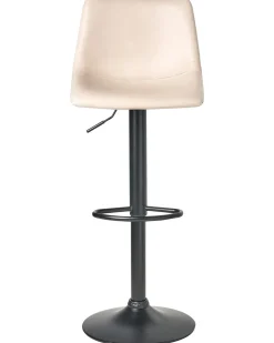 Set di 2 sgabelli da bar LEBRIJA Pelle sintetica Beige chiaro