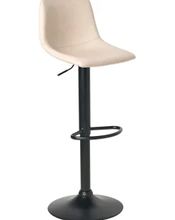 Set di 2 sgabelli da bar LEBRIJA Pelle sintetica Beige chiaro
