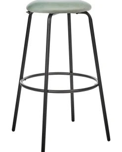 Set di 2 sgabelli da bar MORTON Velluto Verde menta