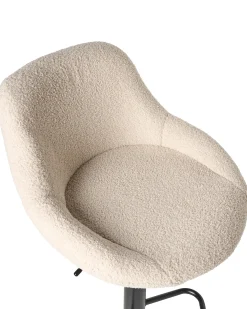 Set di 2 sgabelli da bar MEDULIN Bouclé Beige chiaro