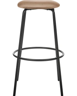 Set di 2 sgabelli da bar MORTON Velluto Marrone chiaro