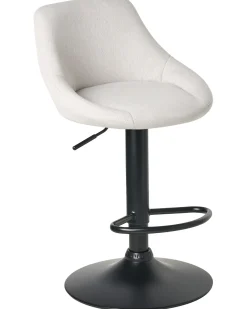 Set di 2 sgabelli da bar MEDULIN Tessuto Grigio chiaro