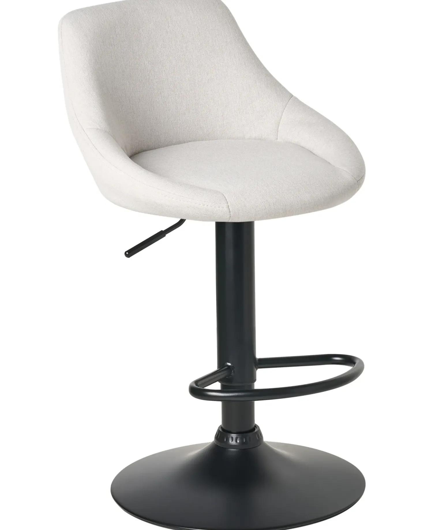 Set di 2 sgabelli da bar MEDULIN Tessuto Grigio chiaro