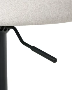 Set di 2 sgabelli da bar MEDULIN Tessuto Grigio chiaro