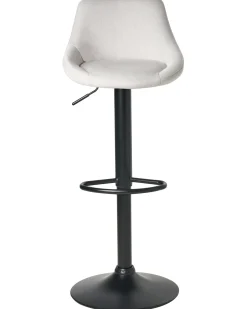 Set di 2 sgabelli da bar MEDULIN Tessuto Grigio chiaro