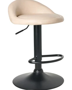 Set di 2 sgabelli da bar MEEDER Pelle sintetica Beige chiaro