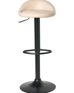 Set di 2 sgabelli da bar MEEDER Pelle sintetica Beige chiaro