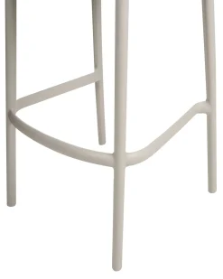 Set di 2 sgabelli da bar per giardino PORANO Beige