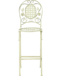 Set di 2 sgabelli da bar per giardino BIVIO Pieghevole Metallo Verde chiaro