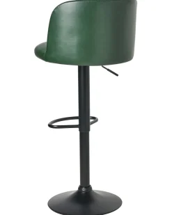 Set di 2 sgabelli da bar VLORE Pelle sintetica Verde scuro