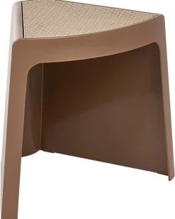 Set di 4 sgabelli da giardino EVROS Marrone