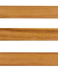 Set di 3 sgabelli da giardino BELLANO Legno d'acacia Marrone