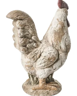 Set di 2 statue da giardino SPECCHIA Gallo Beige