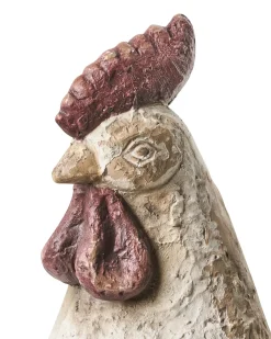 Set di 2 statue da giardino SPECCHIA Gallo Beige