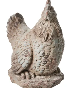 Set di 2 statue da giardino SPECCHIA Gallo Beige