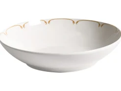 Set di 24 stoviglie CHAROLI Porcellana Bianco/Oro