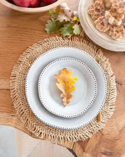 Set di 24 stoviglie CHERVIL Gres porcellanato Azzurro